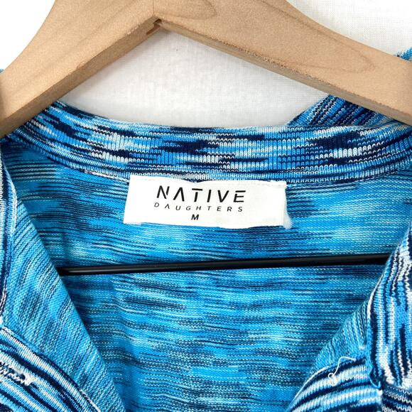 NATIVE Daughters Women's Blue Knit Bodycon Dress size Medium - Picture 7 of 9